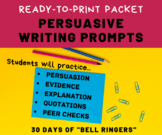 30 Persuasive Writing Prompts - Ready-to-Print Packet
