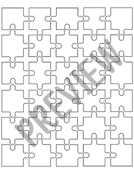 30 Piece Blank Jigsaw Puzzle Template by LailaBee