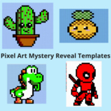 30 Pixel Art Mystery Reveal Templates ANY SUBJECT!
