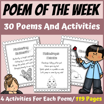 Preview of 30 Poems and Activities | National Poetry Month | April Activity