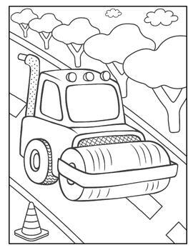 30 Printable Big Vehicle Coloring Pages for Kids, Boys, Girls