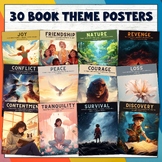 30 Printable Book Theme Posters - ELA Distance Learning Re
