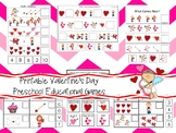 30 Printable Valentine's Day Preschool Learning Games Down