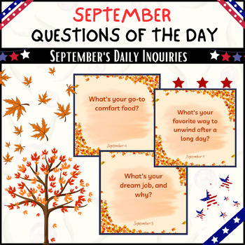 Preview of 30 Questions of the Day for September: Engage Your Students With Daily Activitie