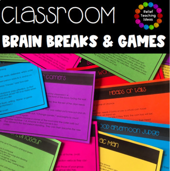 Preview of Classroom Games Time Fillers and Brain Breaks
