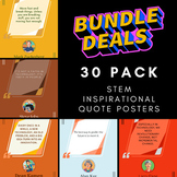 30 STEM Posters - Inspirational Quotes Pack