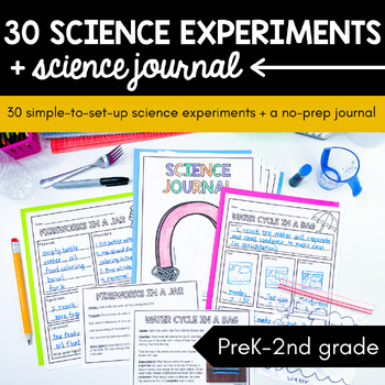 Preview of 30 Science Experiments PLUS Science Journal