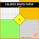 30 Sheets Of Colorful Graph Paper Multi Squares