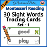 30 Sight Words - Tracing Cards - Literacy Center Activity - Free