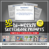 30 Sketchbook Prompts - Examples Included!