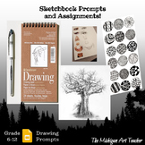 30 Sketchbook Prompts and Daily Draw Assignments - Middle 