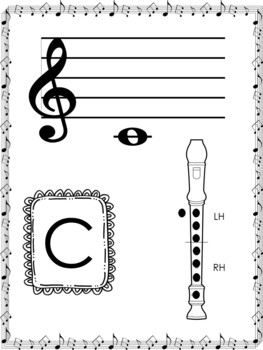 Preview of 30 Soprano Recorder Fingering Charts. Baroque Style. Music Composition.