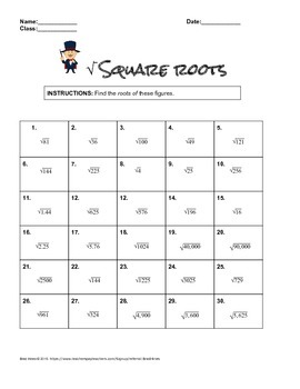 solve math problems square roots