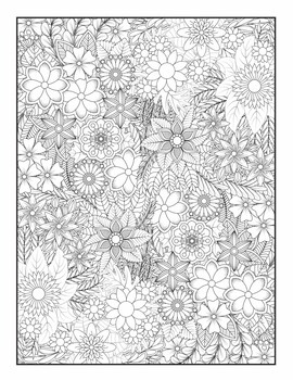 Stress Relief Coloring Pages, Zen Tangle Doodle Coloring Pages