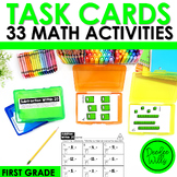 30+ Task Cards for First Grade Math Skills & Activities fo
