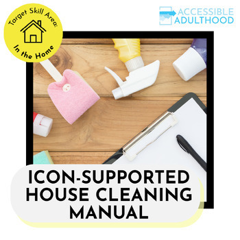 Preview of Life Skills Activities - House Cleaning - 30 Tasks with Icon-Supports