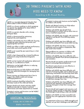Preview of 30 Things Adults Need to Know About ADHD Kids