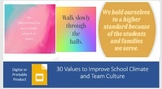 30 Values to Improve School Culture