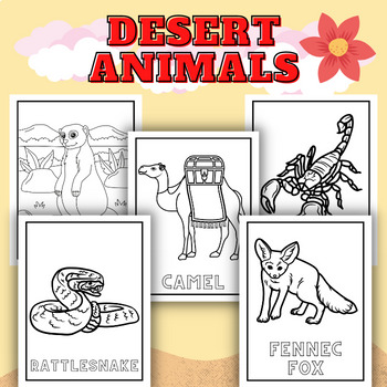 desert habitat coloring pages