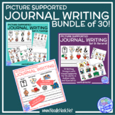30 Writing Prompts with Visual Icons-BUNDLE for NonWriters