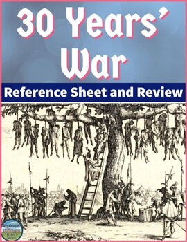Preview of 30 Years' War Reference Sheet and Review