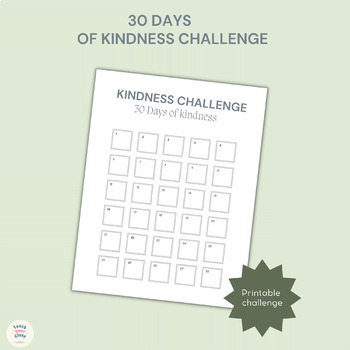 30 days of kindness challenge- kindness day activities by teachyourclass