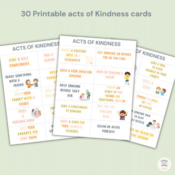 30 days of kindness challenge- kindness day activities by teachyourclass