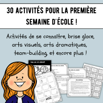 Preview of 30 fun activities to build a classroom community - in French!