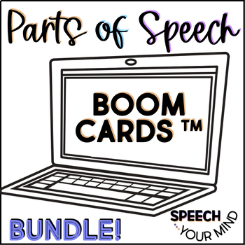 Preview of Parts of Speech Boom™ Cards Bundle