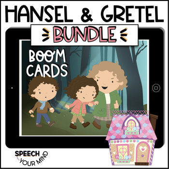 Preview of Hansel & Gretel Boom Cards™ BUNDLE Language & Basic Concepts | Fairytales