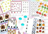 30+pages 2-4 year old LEARNING WORKBOOK. PDF learning work