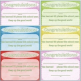 30+ piece certificates - World of Color Themed