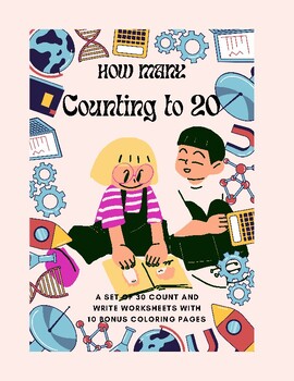 Preview of 30 worksheets/Pintable's *NO PREP* counting to 20