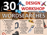 30 x Woodshop Wordsearch Puzzle Sheet Keywords Woodwork Ca