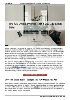 300-730 Latest Test Bootcamp