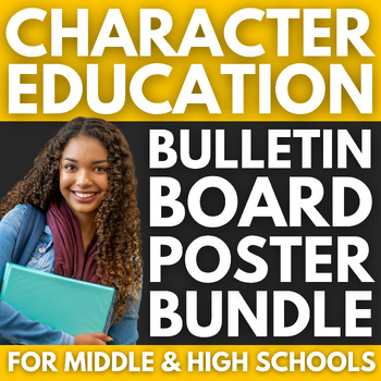 Preview of 320 Character Education Posters BUNDLE | Middle & High School Classroom Decor