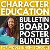 320 Character Education Posters BUNDLE | Middle & High Sch