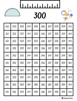Preview of 300 Chart (Digital, Printable)