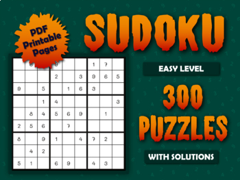 300 easy sudoku puzzles with solutions printable pdf sudoku puzzles pages