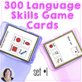300 Game Cards for Language Categories Associations Compar