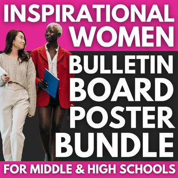 Preview of 250 Inspiring Women Posters | Classroom Decor BUNDLE | Women's History Month
