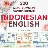 INDONESIAN Vocabulary Pack 400 words (Verbs, Nouns, Adject