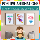 300 Positive Affirmations, Inspiring Posters, and Coloring Fun