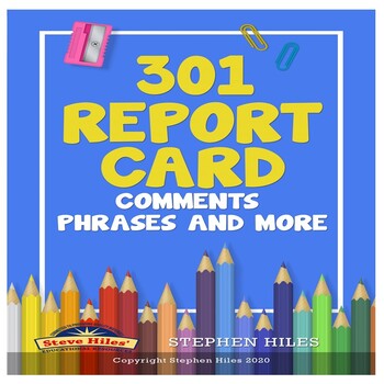 Preview of 301 Report Card Comments, Phrases and More!