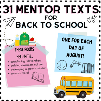 Preview of 31 Back to School Read Alouds- FREEBIE!