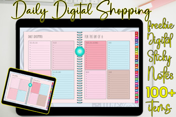 Preview of 31 Daily Digital Planner Freebie Sticky