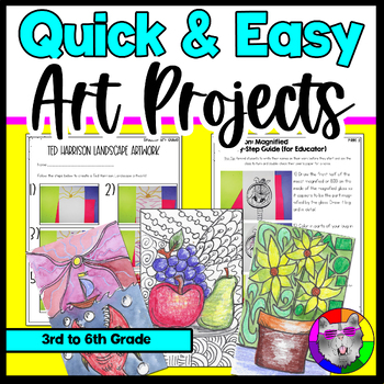 Preview of 31 Low-Prep Art Lessons and Quick and Easy Art Projects