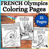 31 FRENCH Olympics Coloring Pages Sheets! Jeux Olympiques 