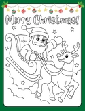 31 FUN CUTE Merry Christmas Coloring Sheets Printable Page