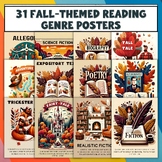 31 Fall-Themed Reading Genres Posters : Fiction Nonfiction